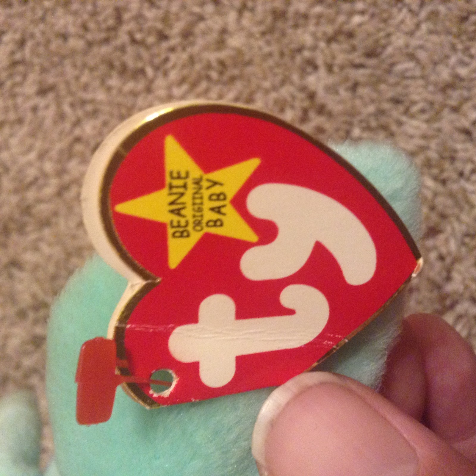 TY Beanie Baby Hippity with 2 ONE OF A KIND tag errors + more