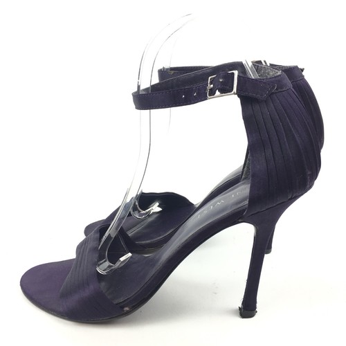 Nine West Womans Heels Size 7.5 M-berkelium Purple Satin Formal Party Prom