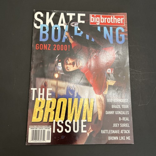Big Brother Skateboard Magazine January 2000 BROWN see