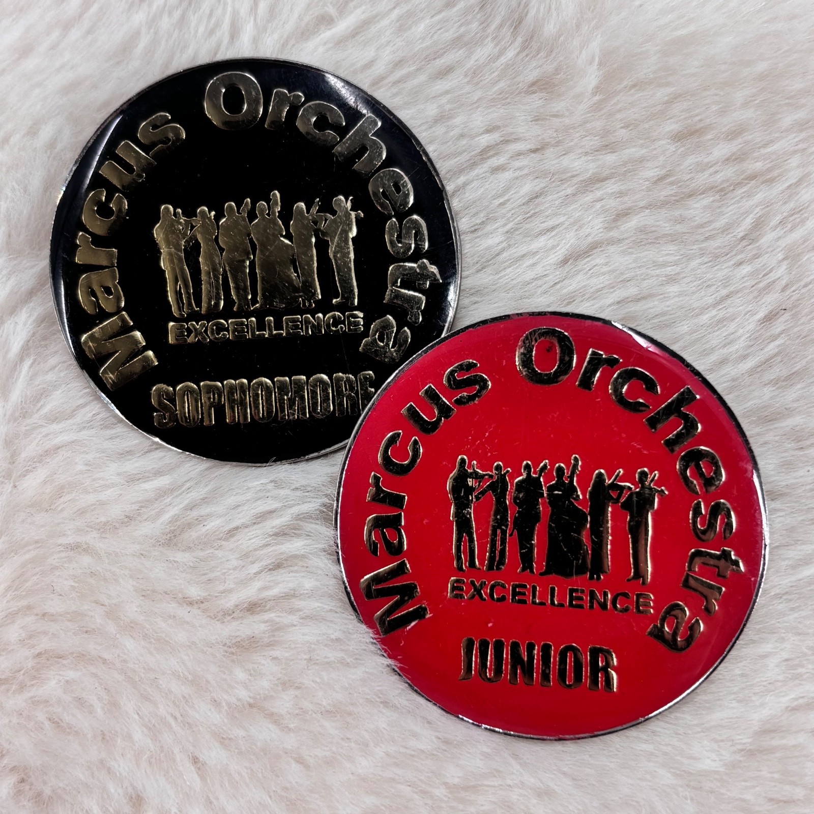 Marcus Orchestra Sophomore & Junior Student Enamel Lapel Pin Lot