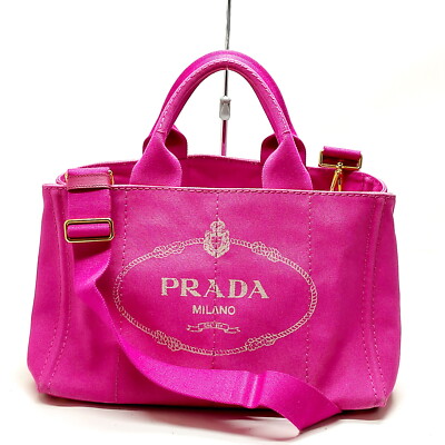 Prada Tote Bag  Pink Canvas 2858024