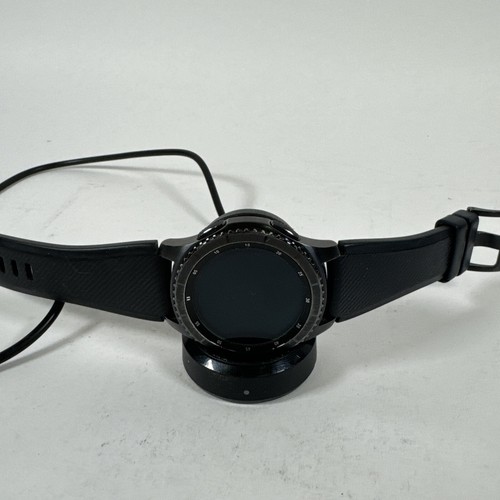 S3 Frontier 46 Mm Steel Case With Black Silicone Band Smart Watch -