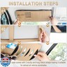 Alpmosn Sun Visor CD Case Holder for Car - Multi-Function Visor Organizer with CD/DVD Storage, Eyeglass Clip, Card Slots and Pen Holder, Durable Leather Car Accessories (Beige)