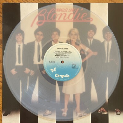 Blondie Parallel Lines LP CLEAR vinyl Netherlands Import Near Mint Xlnt Vintage