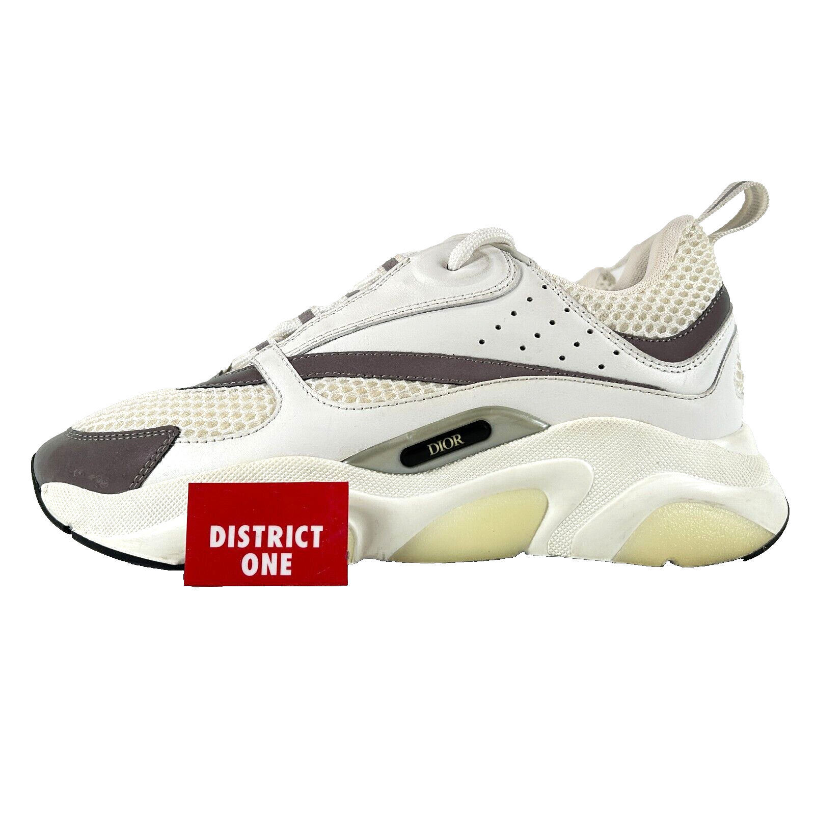 Dior B22 White Silver (VNDS) - Size 38 EU / 5 US