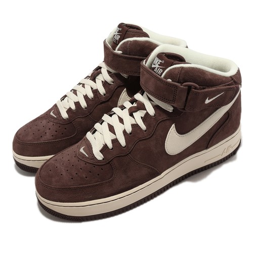 

Мужская повседневная обувь унисекс AF1 Nike Air Force 1 Mid 07 QS шоколадно-коричневая DM0107-200, Коричневый, Air Force 1 Mid 07 Qs