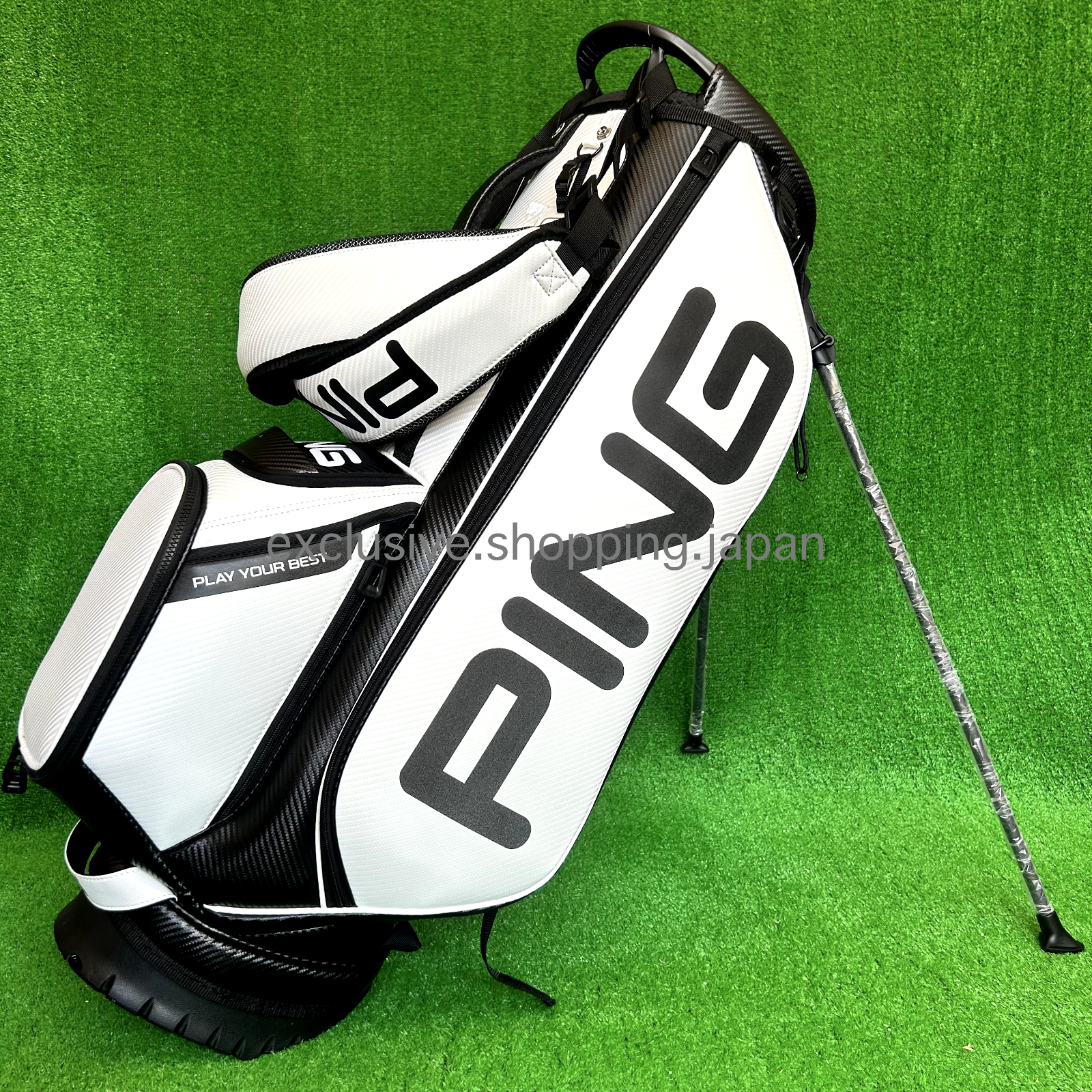 Ping Golf HOOFER TOUR Stand Bag White 9.5 Ping Golf HOOFER TOUR Stand Bag White 9.5