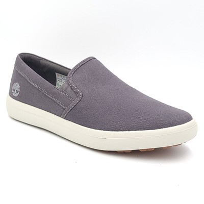Timberland Men Slip On Sneakers Ashwood Park EK+ Size US 11.5M Dark Grey Canvas