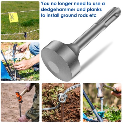SDS Plus Ground Rod Driver Compatible with GBH-3-28 GBH2-26/28 Ground Rod teTHn