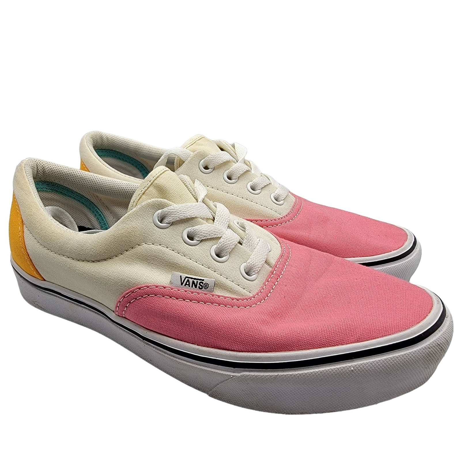 vans pink yellow