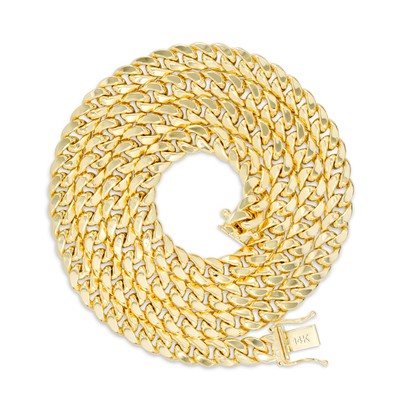 Pre-owned Nuragold 14k Yellow Gold 6.5mm Miami Cuban Link Chain Bracelet Box Clasp Mens Womens 7.5"