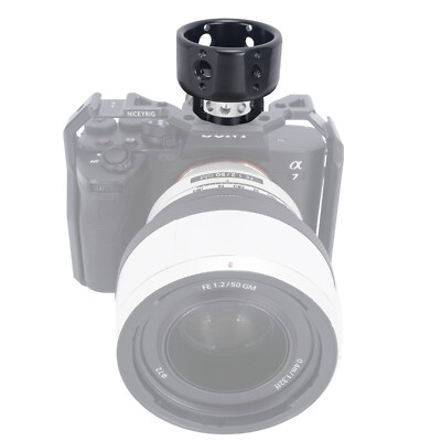 NICEYRIG Wheel Handle Grip with 3/8'' Arri Locating Hole for DSLR Camera Cage