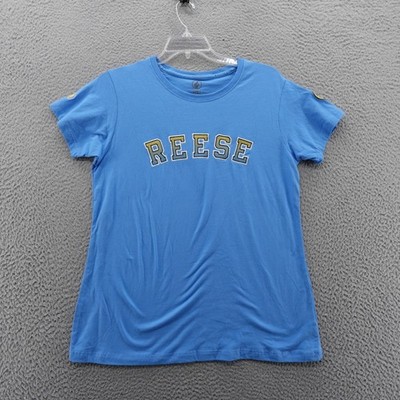 FISLL WNBA Angel Reese Chicago Sky Womens XL T-Shirt Blue Graphic Tee NEW