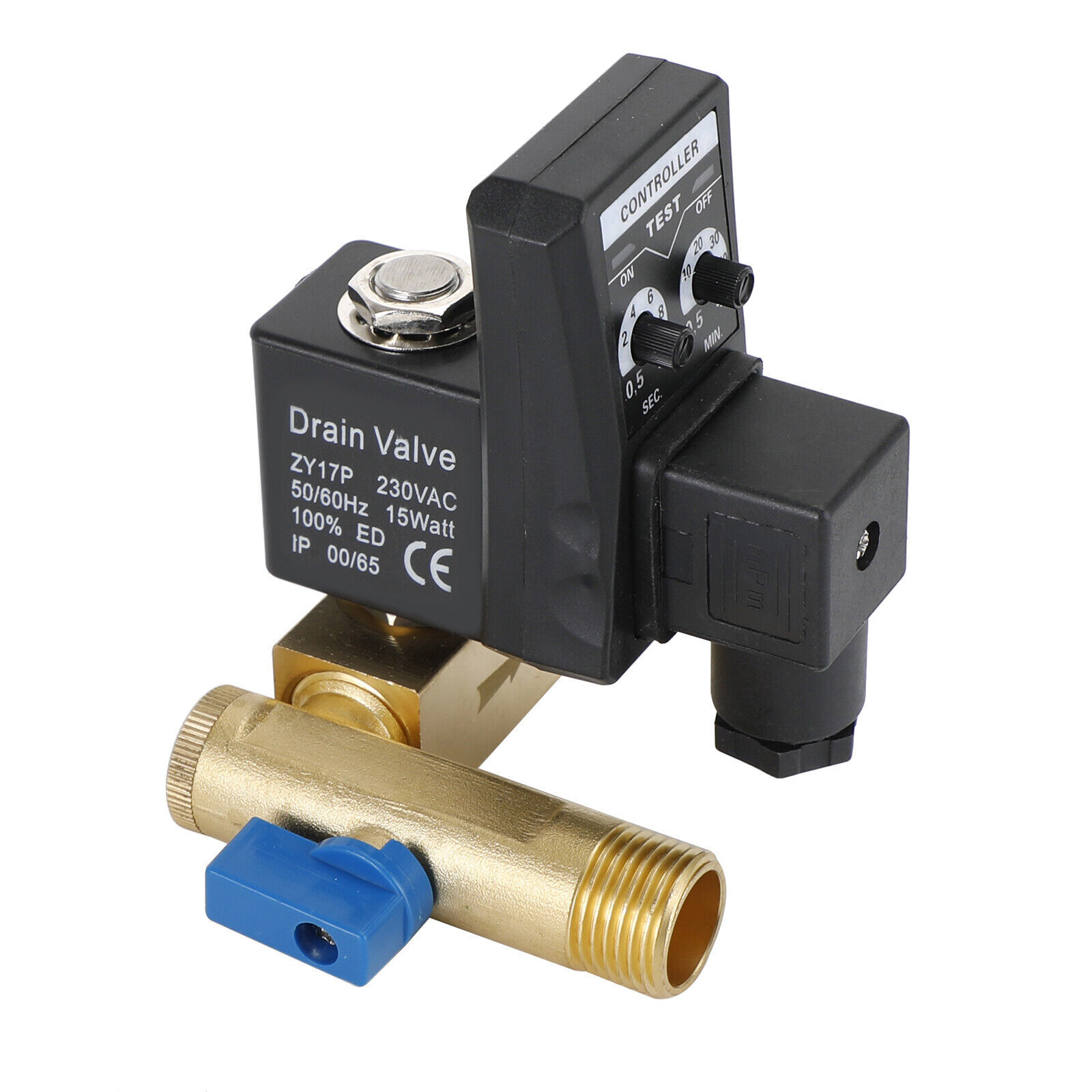 AC 220V 1/2" Automatic Electronic Timed Air Compressor Auto Drain Valve EP