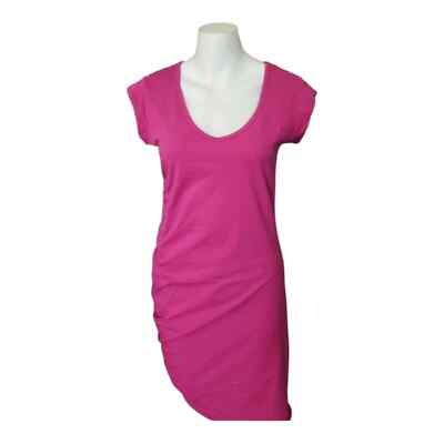 Venus Womens Scooped Neck Ruched Dress Sz M