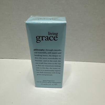 Philosophy Living Grace Eau De Toilette Spray 0.5fl oz. 15ml NIB SEALED