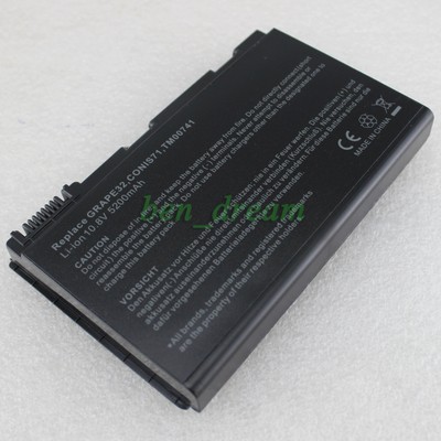 6Cell 5200mAh Battery For ACER Extensa 5230 5430 5630Z 7620Z GRAPE34 TM00751