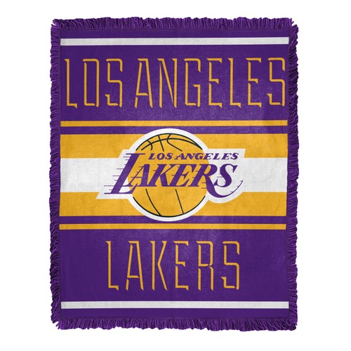 Тканое жаккардовое одеяло Northwest NBA Los Angeles Lakers с носовой снастью