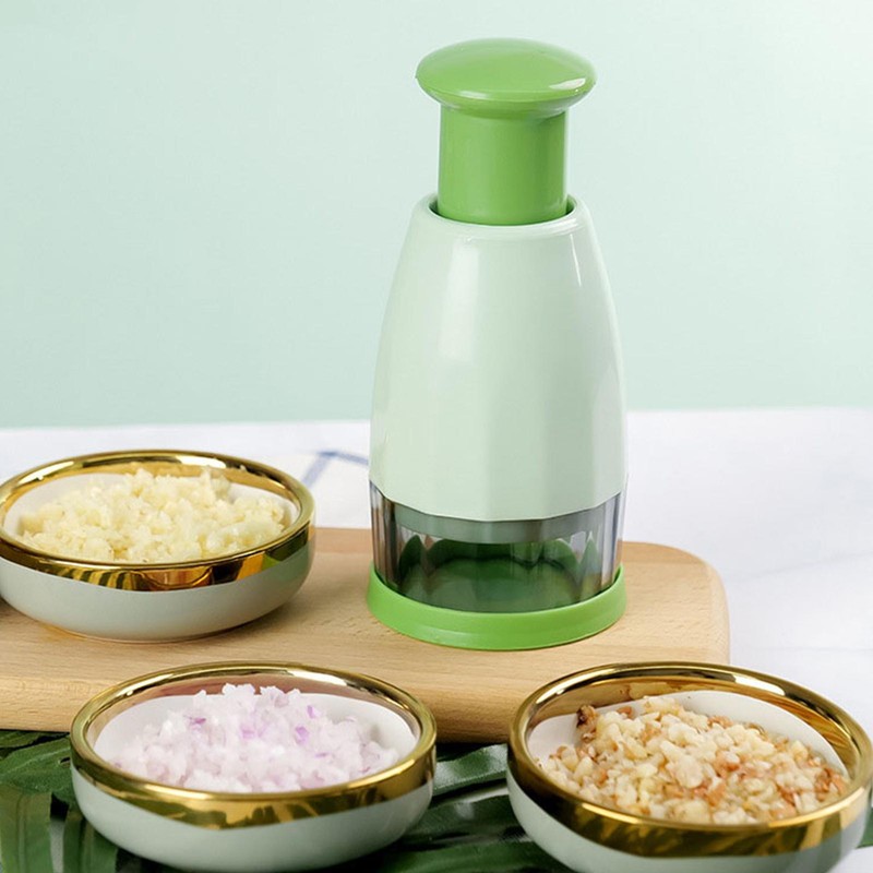 Manual Hand Press Garlic Onion Vegetable Food Chopper Cutter