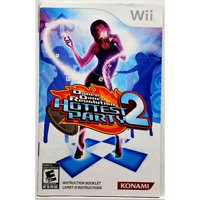 (Manual Only) Dance Dance Revolution Hottest Party 2 Nintendo Wii Original