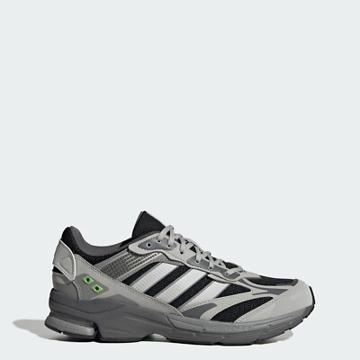 NIB MEN'S ADIDAS ID5410 SPIRTAIN 2000 BLACK/GREY/GREEN RUNNING SNEAKERS SHOES