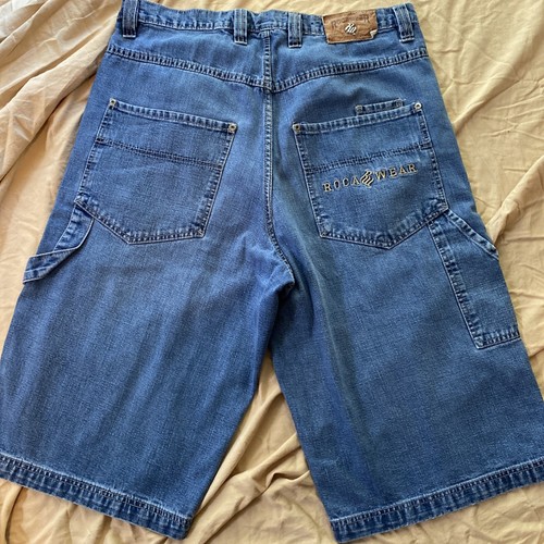 Mens Rocawear sz 36 jean Shorts carpenter vintage urban hip