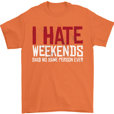 Weekends Funny Beer Alcohol Camping Cycling Mens T-Shirt 100% Cotton