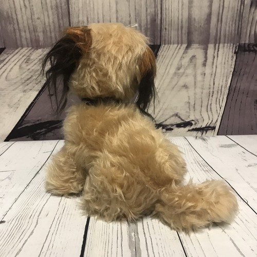 Vintage 1980 Dakin BENJI Plush Stuffed Dog Sitting with Collar & Metal Tag (D3