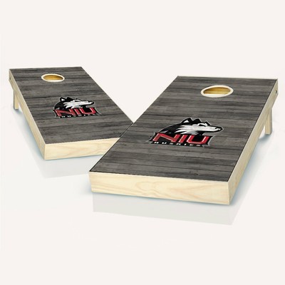 Northern Illinois Distressed NCAA Cornhole Board Set
