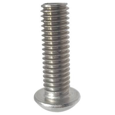 5/16-24 Button Head Socket Cap Screws, Allen Hex, Stainless Steel 18-8, Qty 10