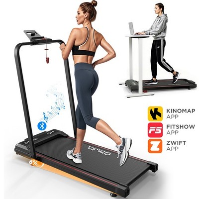 Klappbares Laufband für Zuhause bis 6% Steigung, Gebraucht,12 km/h