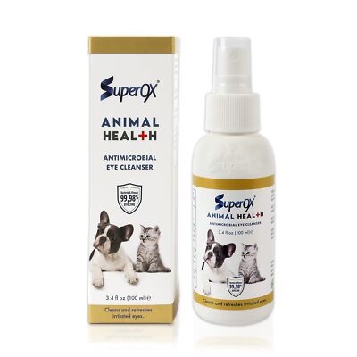 Superox Animal Eye Wash & Tear Stain Remover | Fast Relief from Irritations &...