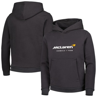 Youth Castore Black McLaren F1 Team 2023 Core Pullover Hoodie