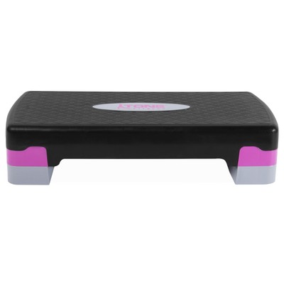 Tone Fitness Compact Aerobic Step Platform | Exercise Step Black/Purple
