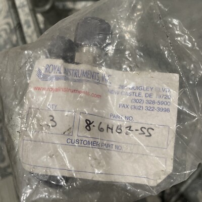 (3) Parker 8-6 HBZ-SS CPI Inch Tube Reducing Union Fitting ***FREE SHIPPING***