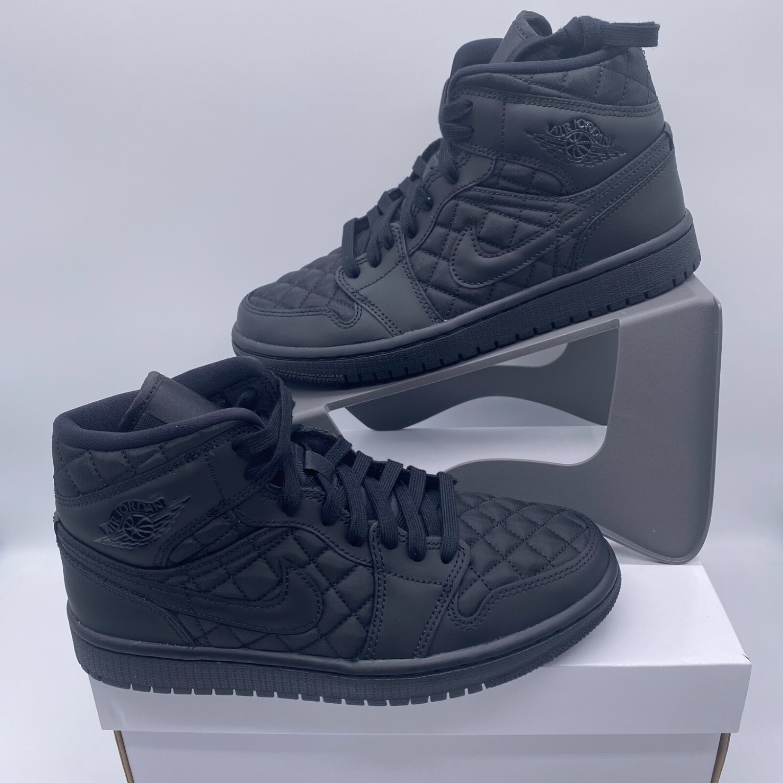 Preowned Nike Air Jordan 1 Mid Se Retro Black Quilted Db6078001 Women's Sizes 79 ModeSens