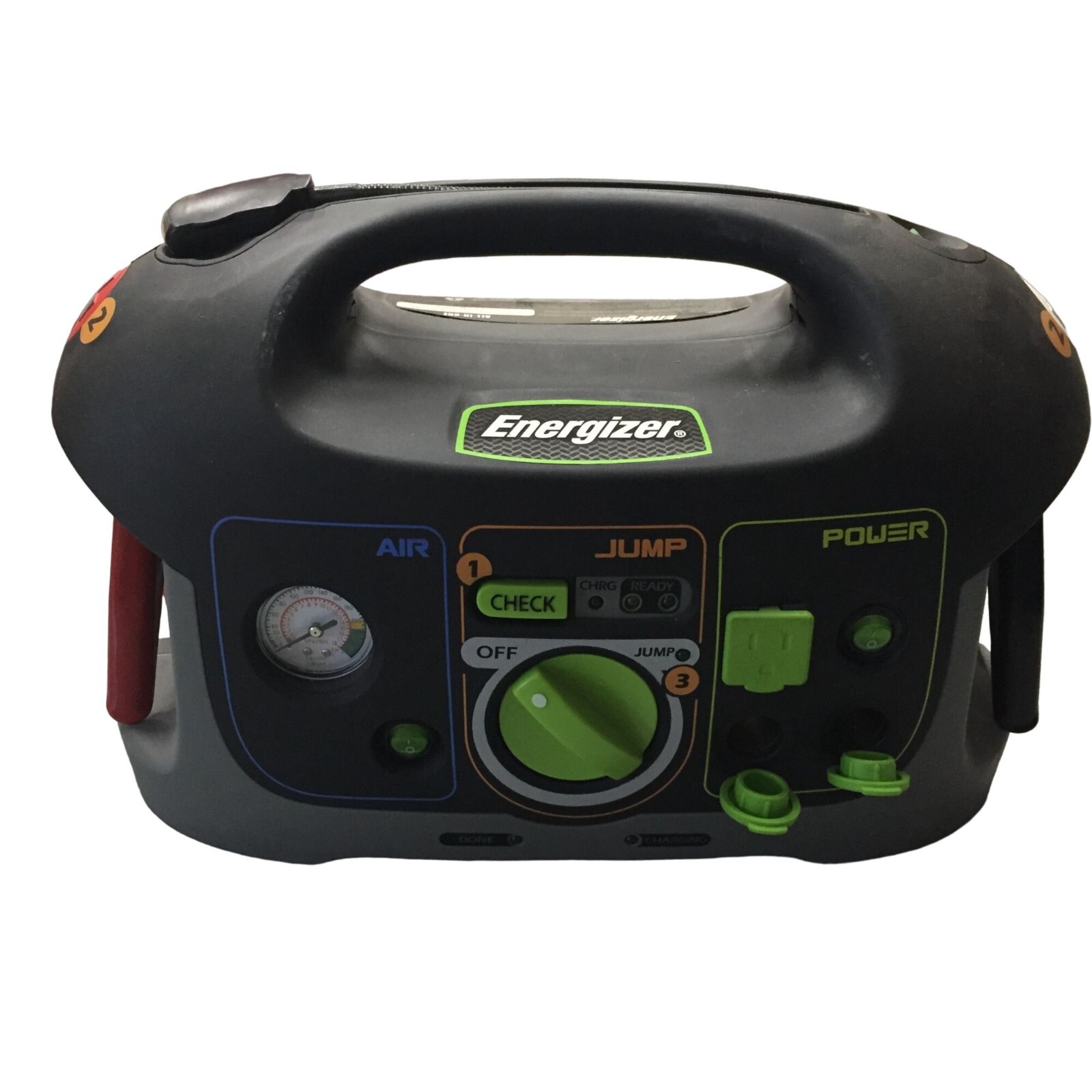 Energizer All in One Jump Starter w Built in Air Compressor Power Inverter