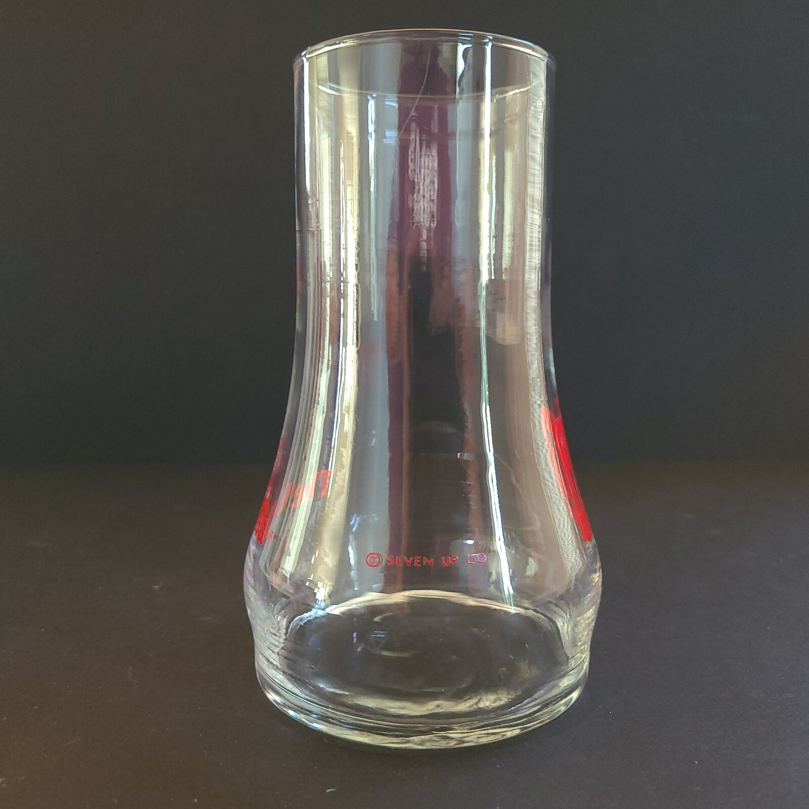 Vintage 7-Up The Uncola Glass Upside Down Retro Cup Tumbler Soda Pop