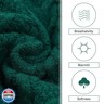QBLEEV Puppy Sweaters - Green Pet Sweater Dress with Turtleneck - Small Dog Winter Warmth for Girls and Boys - Christmas