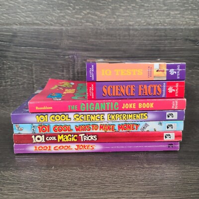 1001 Cool Jokes + 101 Cool Science Make Money Magic Paperback Book Lot of 7