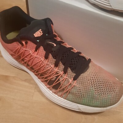 Nike Luna Racer 3 Womens Coral Teal Flywire Lunarlon Running Shoes Sz 10