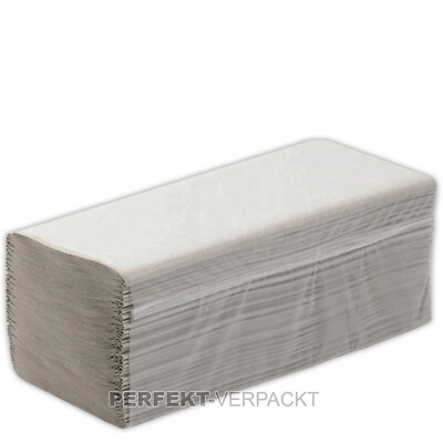 5000 Papierhandtücher STANDARD natur 25x23cm 1-lagig Zick-Zack-Falz