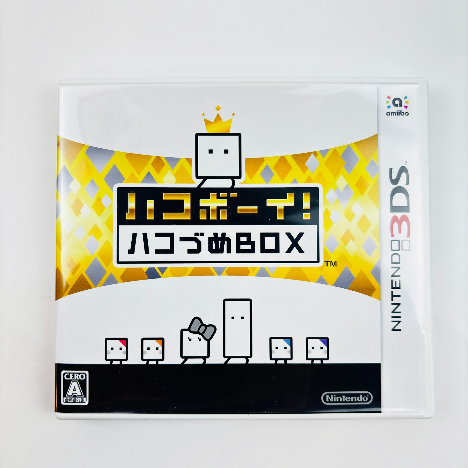 Nintendo 3DS Box Boy Hako Boy Amiibo Qbby with Gamesoft and