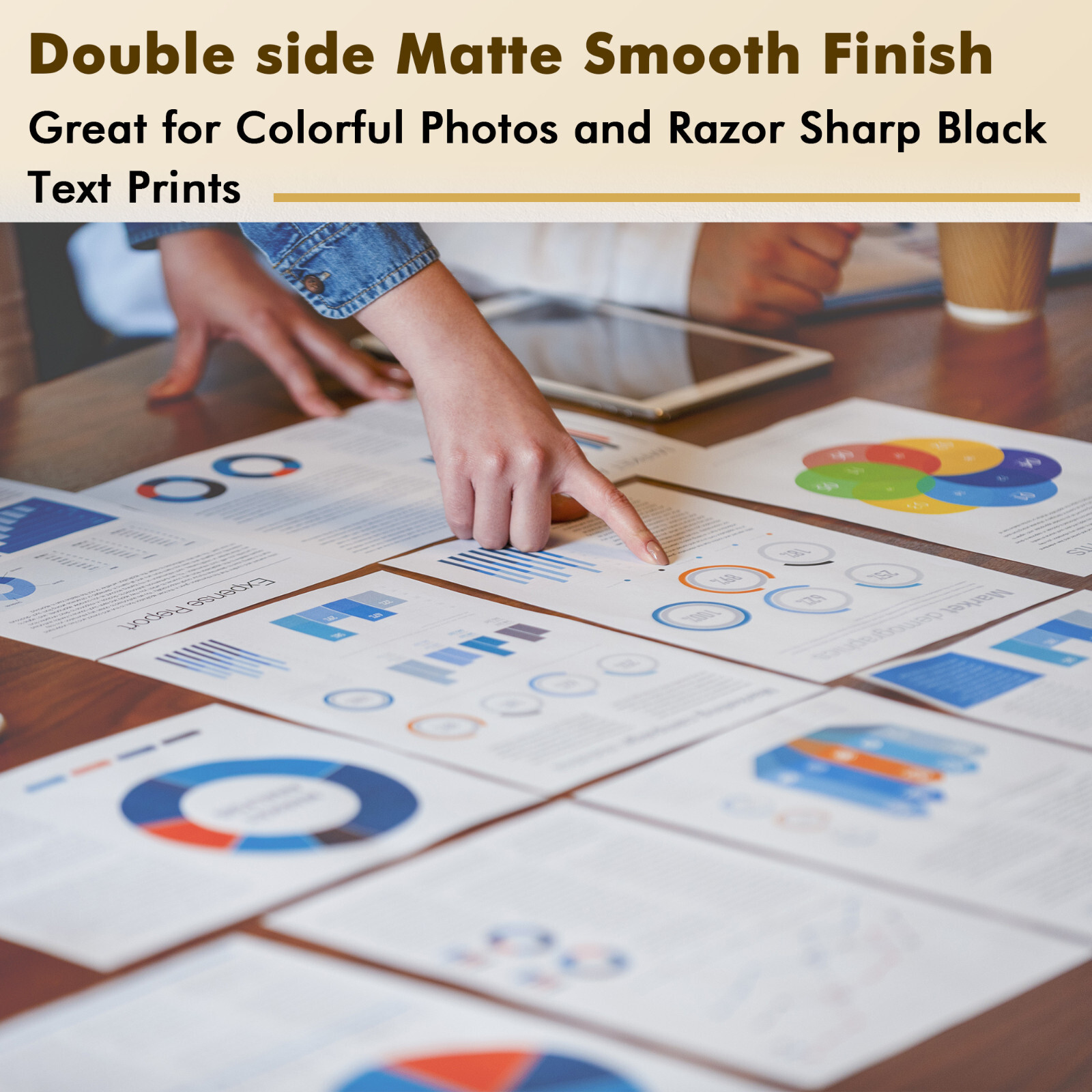 Koala Double Sided Matte Inkjet Photo Paper 48lb 100 Ct 8.5x14 Legal Size 180gsm