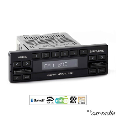 Retrosound Grand Prix Bluetooth Radio DAB+ Retro Autoradio AUX MP3 Motor-1DAB-1