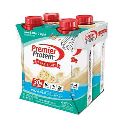 New Premier Protein Shake, Cake Batter Delight, 30g Protein, 11 fl oz, 4 Ct