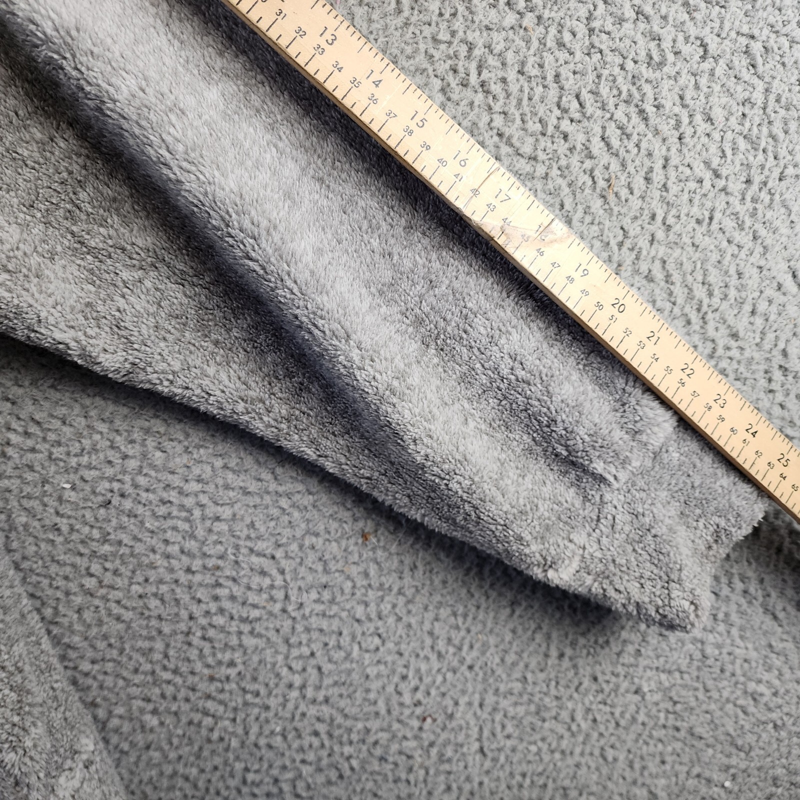 White Mark Plus Size Hooded Sherpa Jacket Women's 3XL Gray Zipper Closure L/S~ - Picture 10 of 15