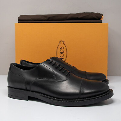 Tod's Black Leather Oxfords, Size 8.5 UK (9 US)