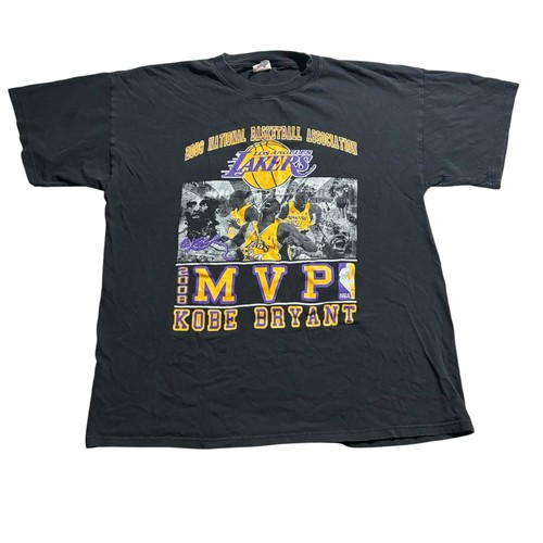 【激レア】NIKE KOBE MVP TEE L Kobe Bryant MVP Shirt Men's XL Black Rap Tee 2008 Vintage