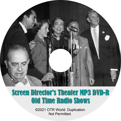 Screen Director's Theater Playhouse OTR Old Time Radio Shows MP3 On DVD-R 104 Ep